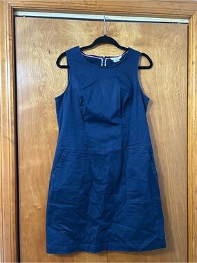 Boden Navy Sleeveless Sheath Mini Dress